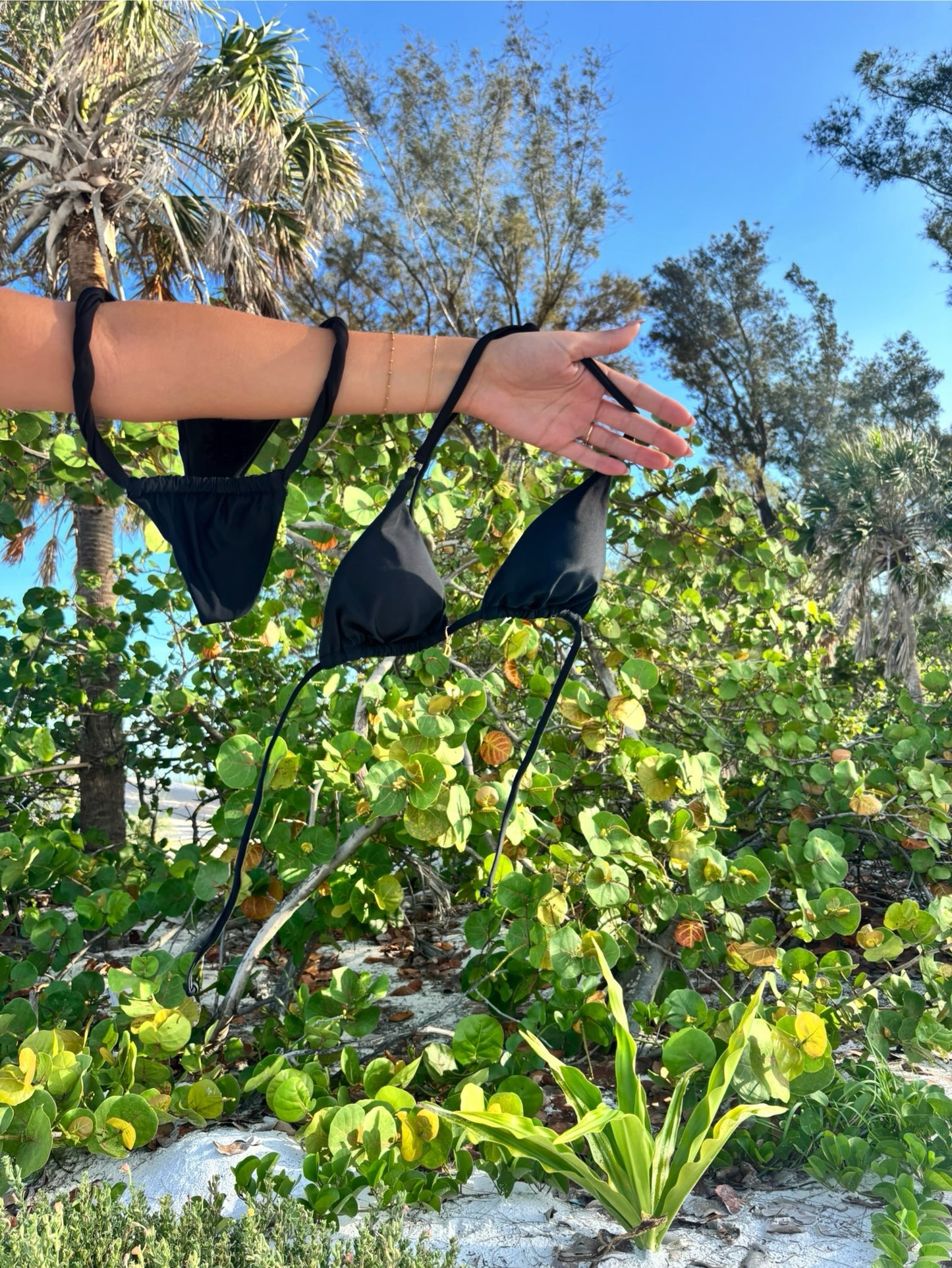 July - Black Triangle Bikini Top