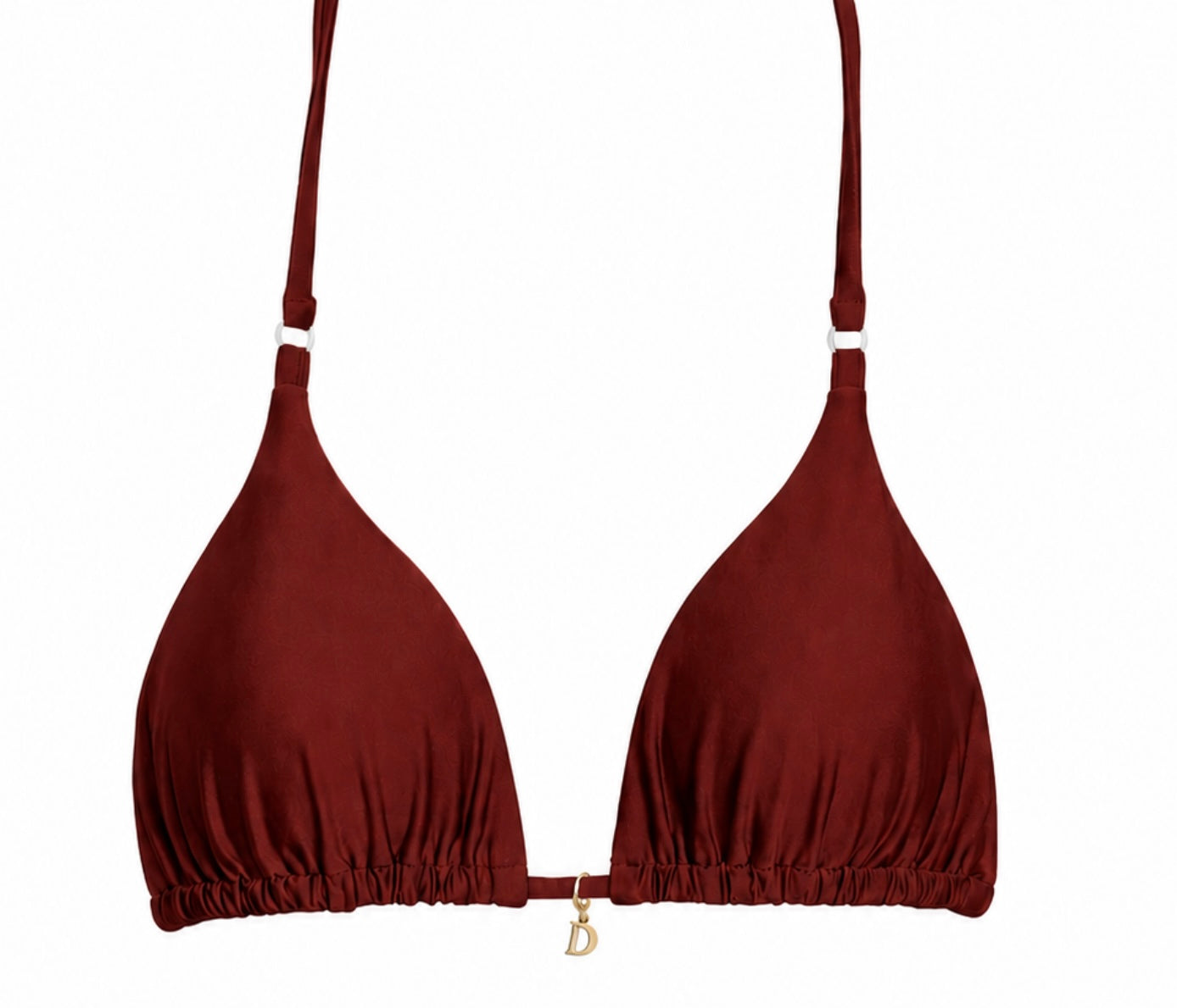 July - Brown Triangle Bikini Top