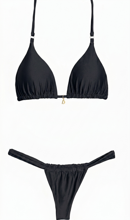 July - Black Triangle Bikini Top