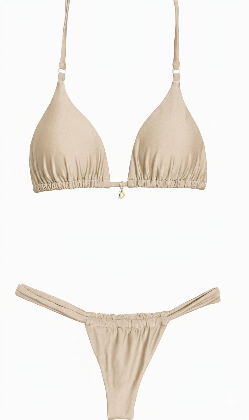 July - Beige Bikini Bottom